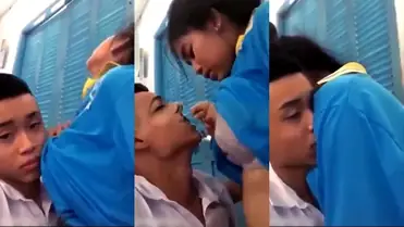 Dalam Kelas Kosong Siswi SMP Hisap Dada Pacar poster